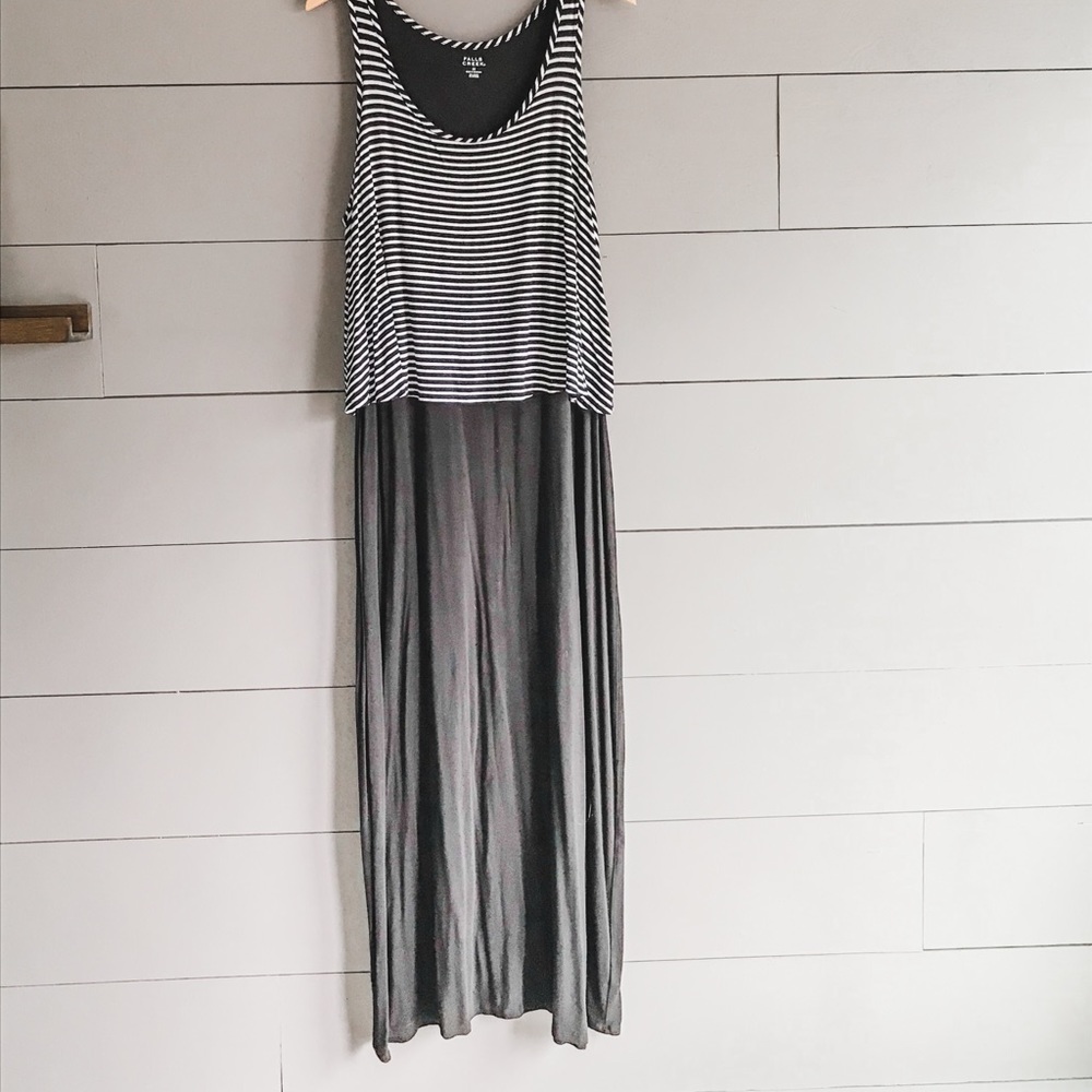 Plus size black maxi dress